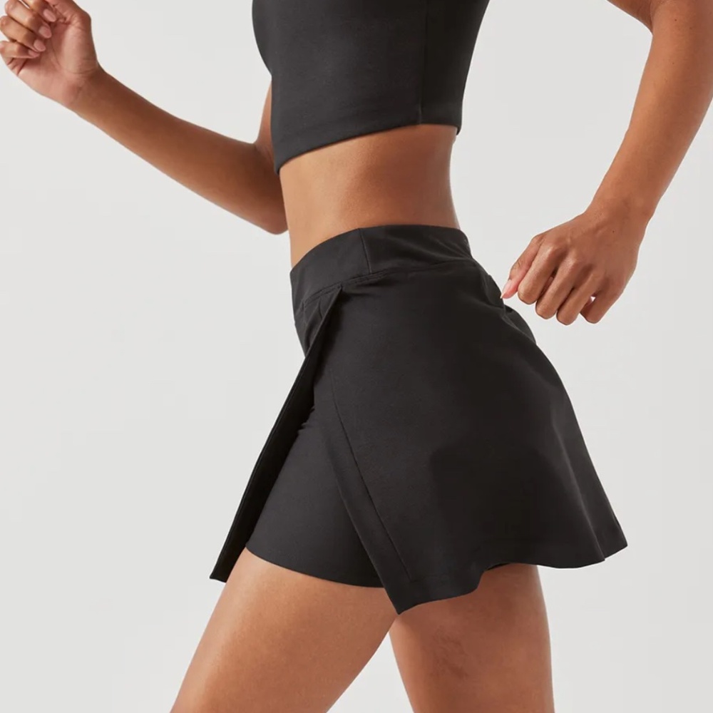 Outdoor Voices Court Skort in Black